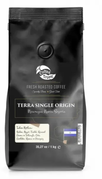 Coffee Tropic Terra Single Origin Nicaragua Nueva Segovia Çekirdek Kahve 1 kg Kahve