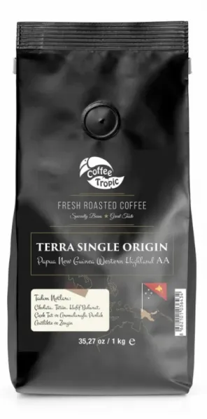 Coffee Tropic Terra Single Origin Papua New Guinea Western Highland Aa Çekirdek Kahve1 kg Kahve