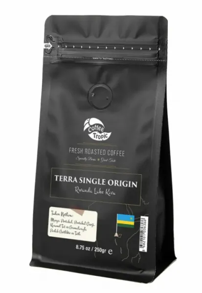 Coffee Tropic Terra Single Origin Rwanda Lake Kivu Çekirdek Kahve 250 gr Kahve