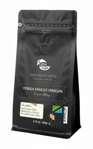 Coffee Tropic Terra Single Origin Tanzania Mbeya Çekirdek Kahve 250 gr Kahve