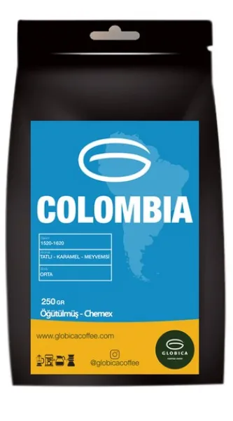 Globica Colombia Chemex Filtre Kahve 250 gr Kahve
