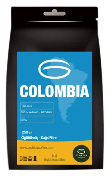 Globica Colombia Kağıt Filtre Kahve 250 gr Kahve