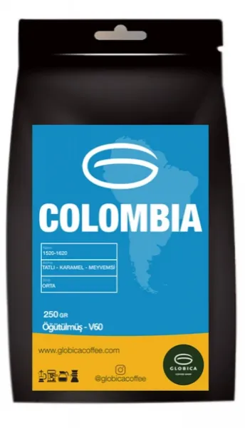 Globica Colombia V60 Filtre Kahve 250 gr Kahve