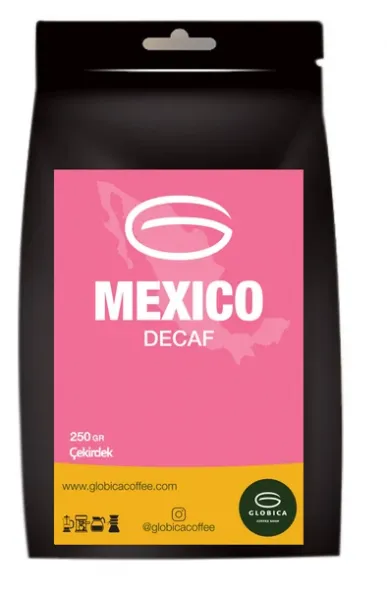 Globica Mexico Decaf Çekirdek Kahve 250 gr Kahve