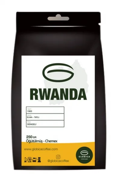 Globica Rwanda Chemex Filtre Kahve 250 gr Kahve