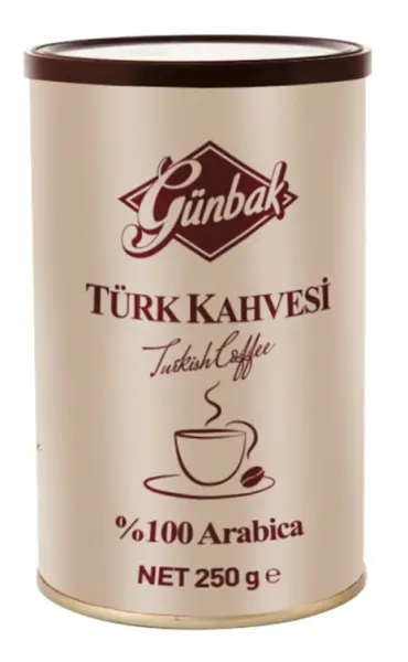 Günbak Türk Kahvesi Metal 250 gr Kahve