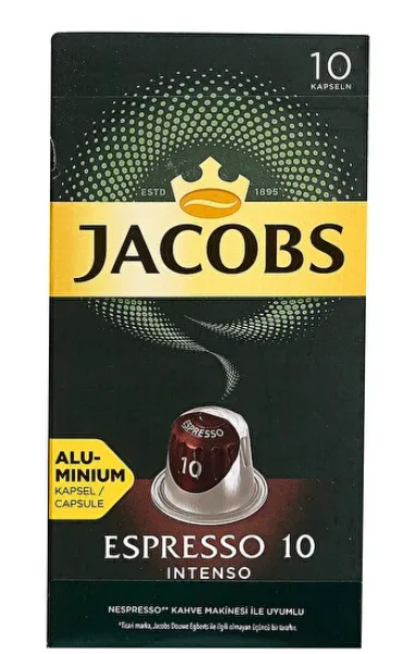 Jacobs Espresso 10 Intenso 10 Kapsül Kahve Kahve