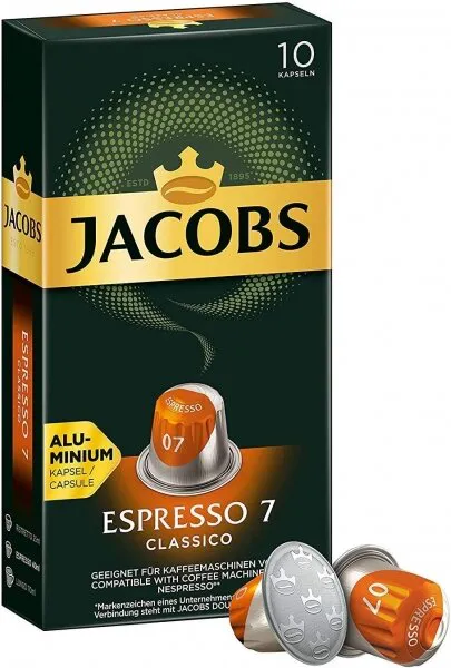 Jacobs Espresso 7 Classico 10 Kapsül Kahve Kahve