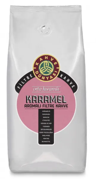 Kahve Dünyası Karamel Aromalı Çekirdek Kahve 1 kg Kahve