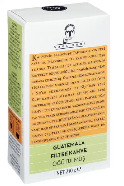 Kurukahveci Mehmet Efendi Özel Seri Guatemala Filtre Kahve 250 gr Kahve