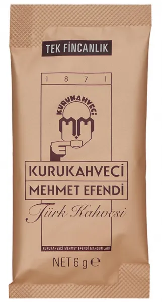 Kurukahveci Mehmet Efendi Tek Fincanlık Türk Kahvesi 6 gr 6 gr Kahve