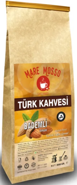 Mare Mosso Acı Badem Aromalı Türk Kahvesi 1 kg Kahve