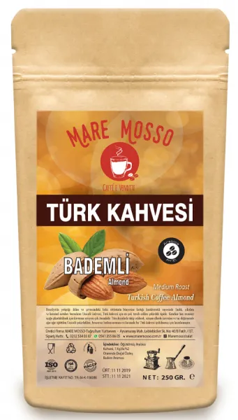 Mare Mosso Acı Badem Aromalı Türk Kahvesi 250 gr Kahve