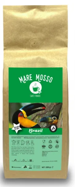 Mare Mosso Brazil Fine Cup Santos Yöresel Çekirdek Kahve 1 kg Kahve