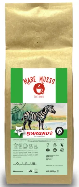 Mare Mosso Burundi Kayanza Yöresel Çekirdek Kahve 1 kg Kahve
