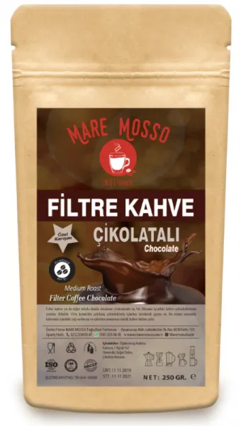 Mare Mosso Çikolata Aromalı Filtre Kahve 250 gr Kahve
