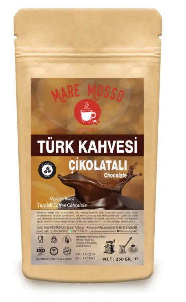 Mare Mosso Çikolata Aromalı Türk Kahvesi 250 gr Kahve
