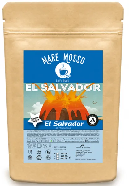 Mare Mosso El Salvador SHG Finca Yöresel Çekirdek Kahve 250 gr Kahve