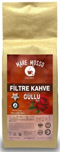 Mare Mosso Gül Aromalı Filtre Kahve 1 kg Kahve