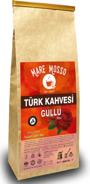Mare Mosso Gül Aromalı Türk Kahvesi 1 kg Kahve