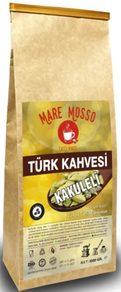 Mare Mosso Kakule Aromalı Türk Kahvesi 1 kg Kahve
