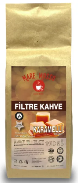 Mare Mosso Karamel Aromalı Filtre Kahve 1 kg Kahve