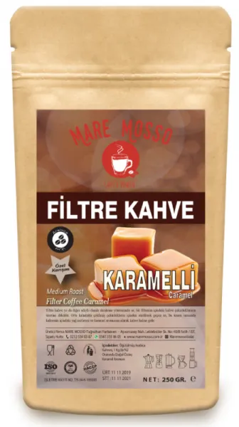 Mare Mosso Karamel Aromalı Filtre Kahve 250 gr Kahve