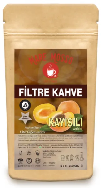 Mare Mosso Kayısı Aromalı Filtre Kahve 250 gr Kahve