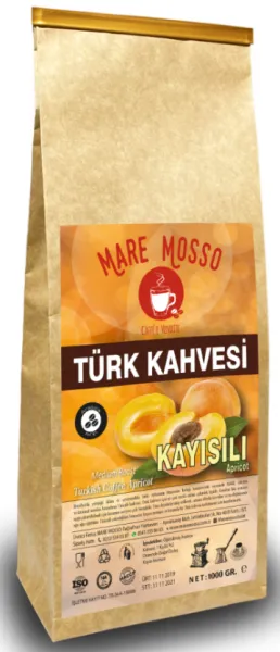 Mare Mosso Kayısı Aromalı Türk Kahvesi 1 kg Kahve