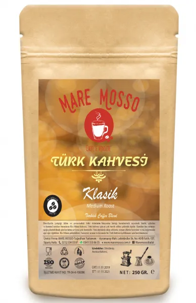 Mare Mosso Klasik Türk Kahvesi 250 gr Kahve