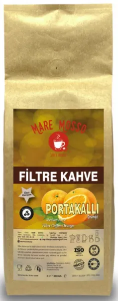 Mare Mosso Portakal Aromalı Filtre Kahve 1 kg Kahve