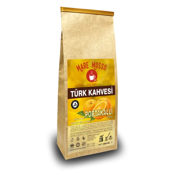 Mare Mosso Portakal Aromalı Türk Kahvesi 1 kg Kahve