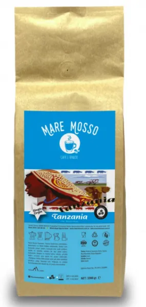 Mare Mosso Tanzania Yöresel Çekirdek Kahve 1 kg Kahve