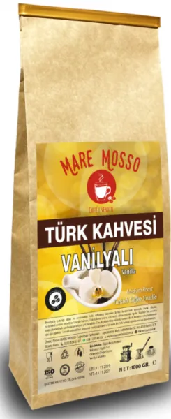 Mare Mosso Vanilya Aromalı Türk Kahvesi 1 kg Kahve