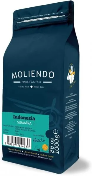 Moliendo Indonesia Sumatra Yöresel Çekirdek Kahve 1 kg Kahve