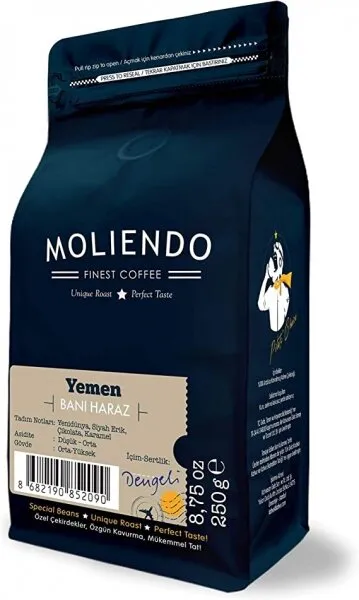 Moliendo Yemen Bani Haraz Yöresel Çekirdek Kahve 250 gr Kahve