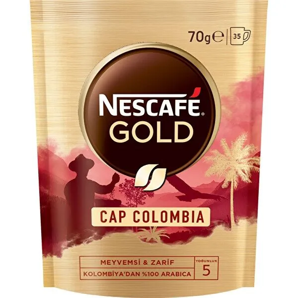Nescafe Gold Cap Colombia Hazır Kahve 70 gr Kahve