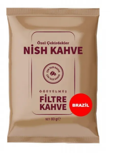 Nish Brazil Filtre Kahve 80 gr Kahve