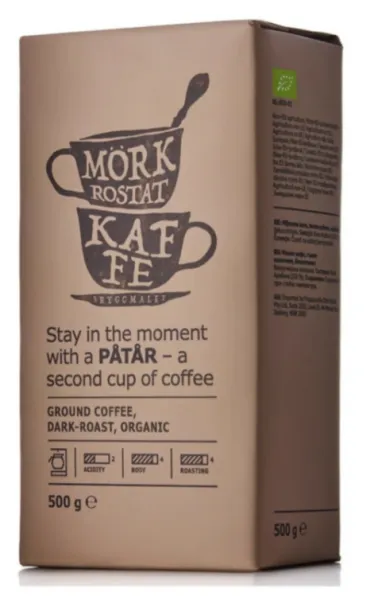 Patar Mörk Rostat Organik Koyu Kavrulmuş Filtre Kahve 500 gr Kahve