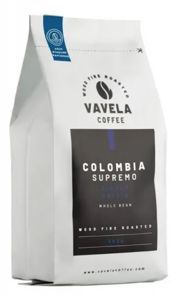 Vavela Coffee Colombia Supremo Çekirdek Kahve 250 gr Kahve
