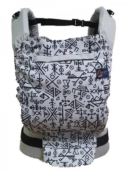 Babalin Baby Yazılar Gri / 7-20 kg Kanguru