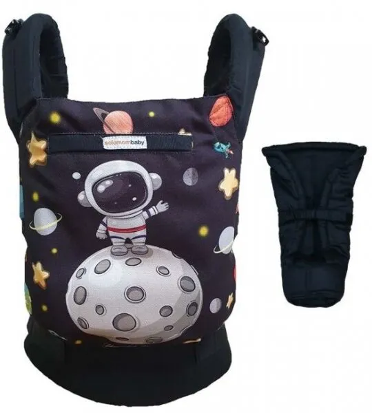 Solomom Baby Astronot Yenidoğan Set Siyah / 0-20 kg Kanguru