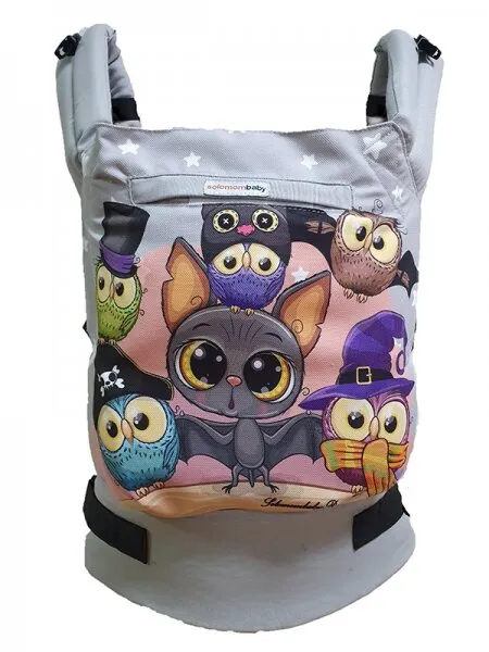 Solomom Baby Şaşkın Kuşlar Gri / 7-20 kg Kanguru