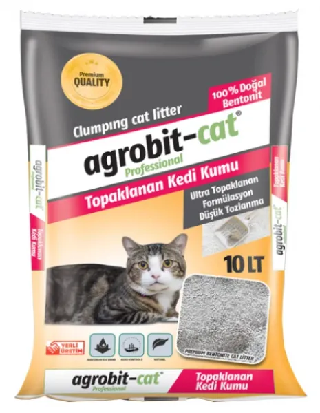 Agrobit Baytolcad Kokusu Doğal bentonit İnce Taneli 10 lt Kedi Kumu