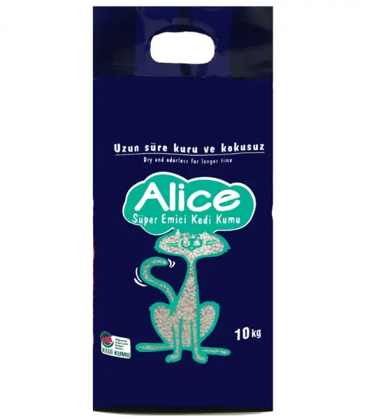 Alice Süper Emici Kokusuz 10 Kg Kedi Kumu