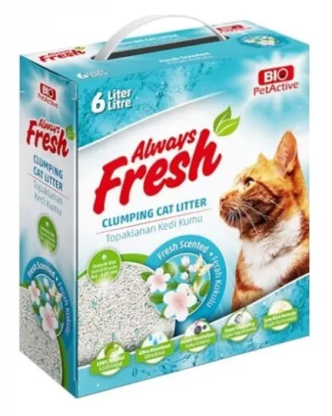 Bio Pet Active Ferah Kokulu Topaklanan 6 lt Kedi Kumu