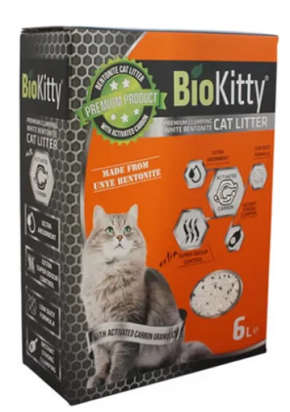 Biokitty Aktif Karbonlu 6 lt Kedi Kumu