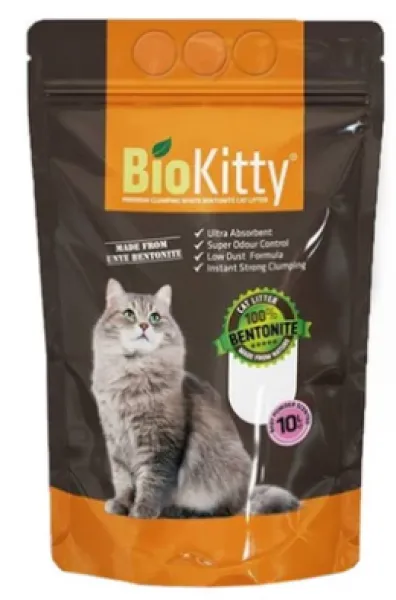 Biokitty Bebek Pudra Kokulu İnce Taneli Doğal Bentonit 5 lt İnce Taneli Kedi Kumu