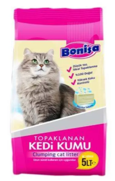 Bonisa Bentonit Marsilya Sabunlu 5 lt Kedi Kumu