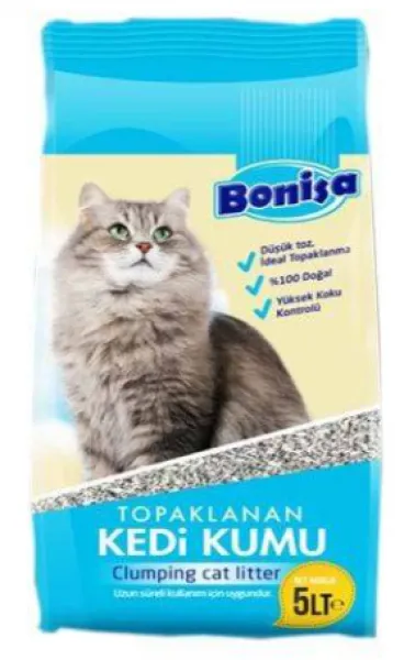 Bonisa Bentonit Natural 5 lt Kedi Kumu